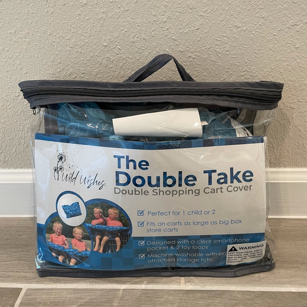 Double Shopping Cart Seat Cover